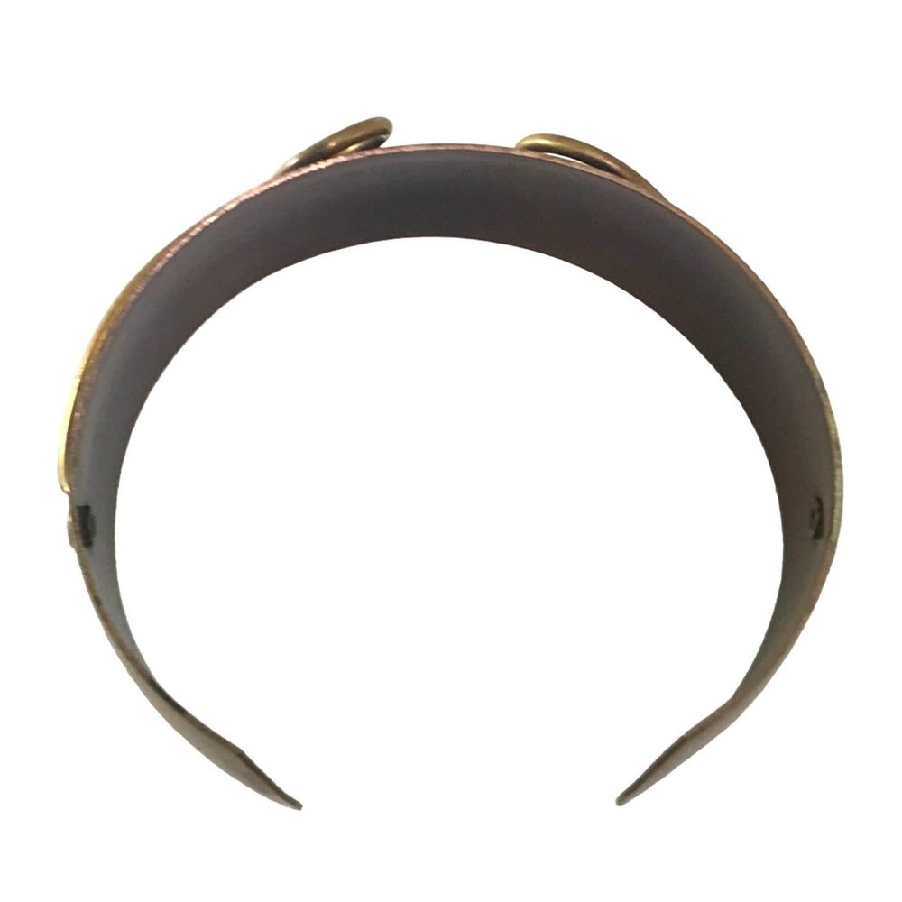 Vintage Modernist Copper Cuff Bracelet with Looped Wire Design MCM - Picture 5 of 6